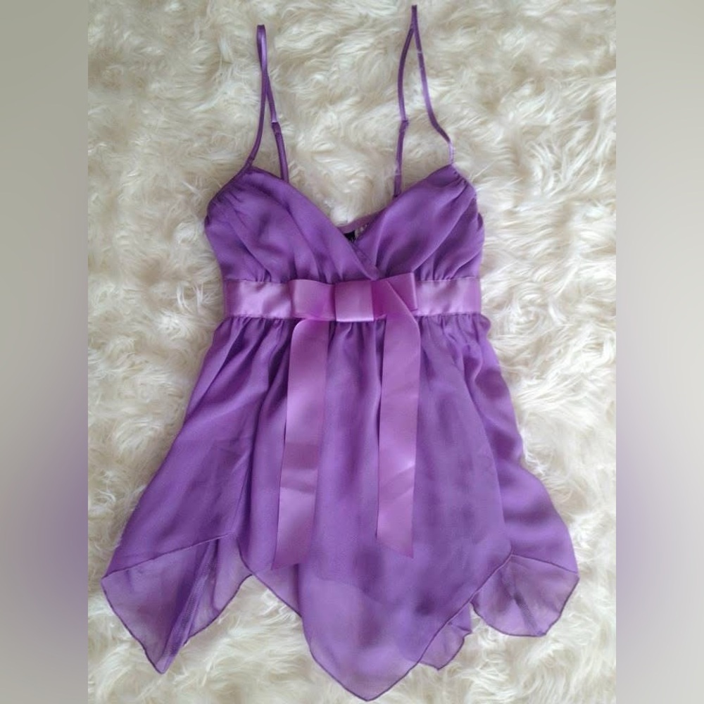 NWOT Frederick's of Hollywood Vibrant Purple chemise